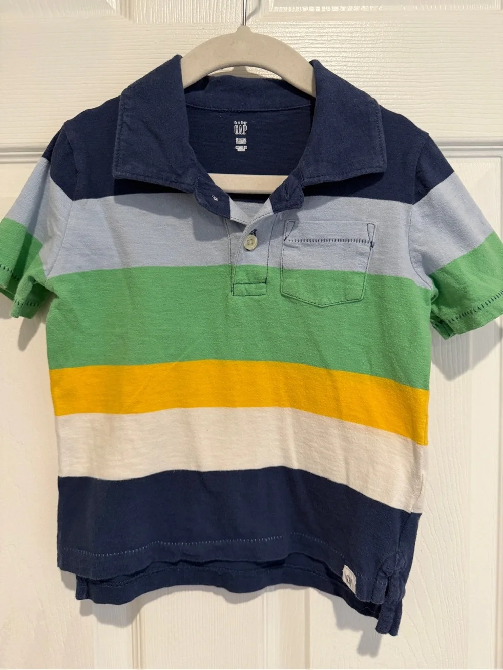 Baby Gap Toddler Boys 2 Piece Shirt Bundle Chambray Polo Stripes 3 Years 3T